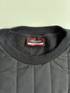 Kappa x LAtelier Italia Quilted Panel Crewneck Sweatshirt – Black (XL)