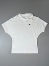 Lacoste White Piqué Cotton Polo Shirt women's (M)