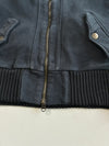 Vintage Big Train Crest Embroidered Funnel-Neck Zip Jacket (XS)