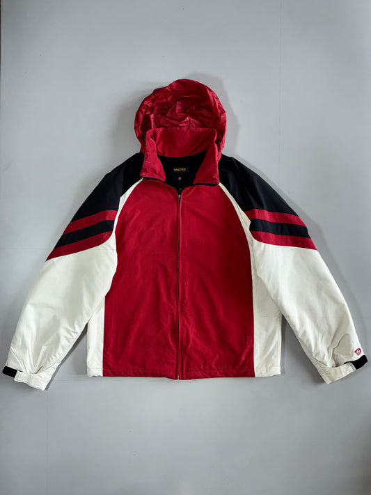 Nautica Competition Colorblock Windbreaker Jacket Detachable Cap (XL)
