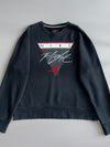Jordan | Black Flight Nike Embroidered Crewneck (XL)