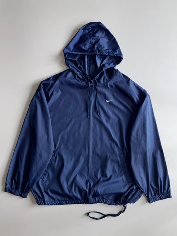 Nike | Navy Hooded Windbreaker (XXL)