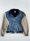 Vintage 90s Carhartt JQ0198 Santa Fe Denim Baseball Jacket – Darkstone (2Xl/3Xl)