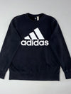 Adidas Big Logo Crewneck Sweatshirt – Black – (S/M)