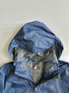 Adidas Vintage Navy Blue Hooded Mesh-Lined Windbreaker Rain Jacket Size (L)