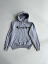 Champion Grey Logo Pullover Hoodie – Classic Fleece Sweatshirt (S)