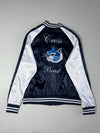 The Cru Satin Souvenir Jacket – Navy & White(L)