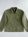 Dickies Quilted-Lined Canvas Work Jacket — Washed Olive Green (L)