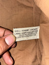 Vintage Tan Suede Leather Zip Bomber Jacket (Xl)