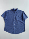 Polo Ralph Lauren Blue Check Short Sleeve Button-Down Shirt (4Xl)