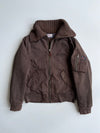 Tommy Hilfiger Denim | Knit Collar Bomber Jacket Brown (M)
