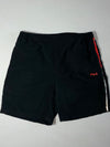 Vintage Fila Black Nylon Track Shorts (W:34) (L:20)