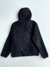 National Geographic Black Sherpa Fleece Zip-Up Hoodie (S)