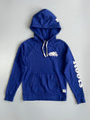 Roots Canada Beaver Logo Sleeve Print Pullover Hoodie Royal Blue (S)