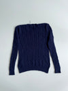Polo Ralph Lauren Cable Knit Sweater – Navy (S)
