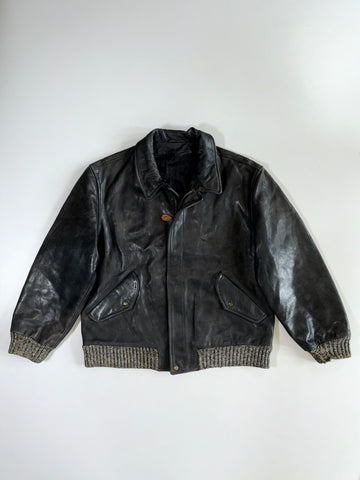 Enrico Mandelli Premium Original Pure Leather Jacket Heavy (XL)