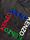 Kenzo Multicolor Tiger Logo Graphic T-Shirt – Black (M)