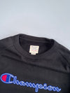 Champion Script Logo Sweatshirt | Black | Size S