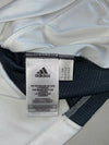 Adidas White and Grey Three Stripe Training Jersey (L)