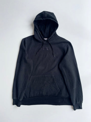 Puma | Black Embroidered Logo Hoodie (L)