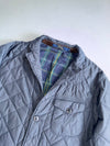 Polo Ralph Lauren Navy Quilted Blazer Jacket with Tartan Lining (M)