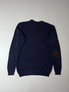 Lacoste Navy Textured Knit Crewneck Sweater (S/M)