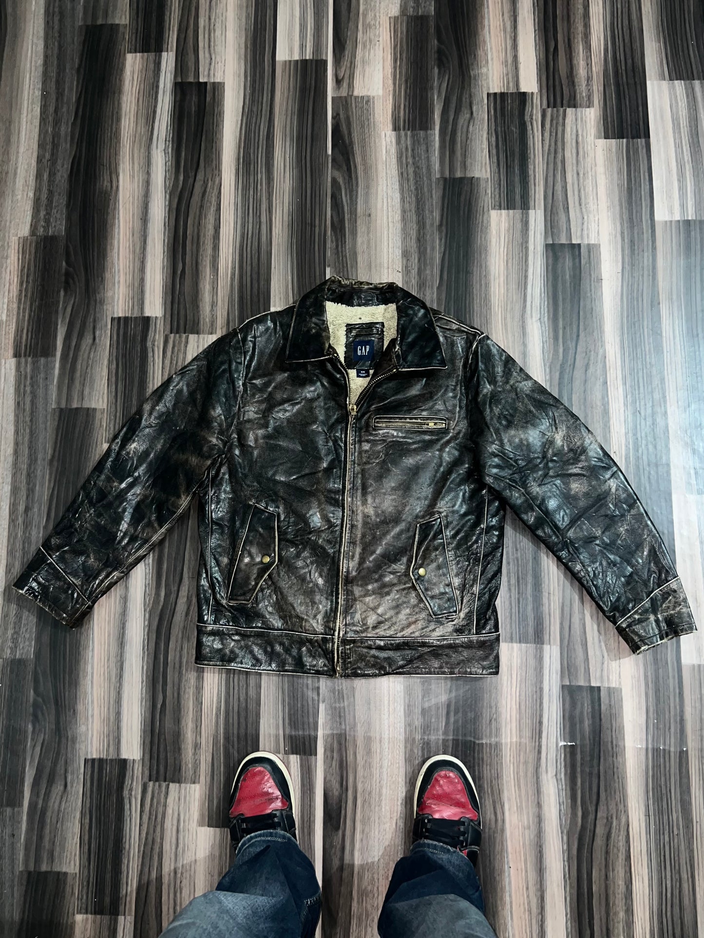 ZGAP ORIGINAL Leather Jacket (RARE) (L/XL)