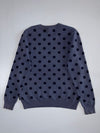 Burberry Polka Dot Cotton-Cashmere Blend Crewneck Sweatshirt (M)