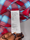 Hollister | Flannel Shirt Red Sky Blue | (S)