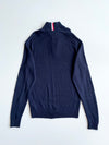 Tommy Hilfiger Navy Merino Wool Quarter-Zip Sweater – Size (XL)