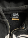 Vintage Stüssy Graphic Zip-Up Hoodie (XL)