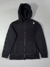 Spyder Black Knit Fleece Zip Hoodie (M)