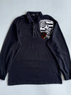 Eden Paulo x Porsche Crest Long Sleeve Polo Black (L)