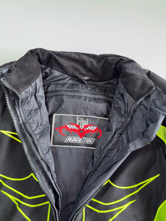 Tribal Race-Tec × Hein Gericke Moto Textile Jacket Hein Gericke S-Safe safety seam, tribal mask graphic, removable liner (PADDED) (XL/2XL)