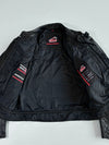 Vintage Hein Gericke Black Leather Motorcycle Racing Jacket (S)