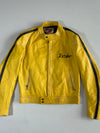 Jocker Vintage Yellow Leather Racing Jacket (S/M)