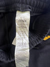 Fendi Monster Eyes Black Sweat Shorts Embroidered Logo (W:33) (L:21.5)
