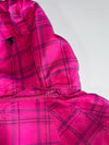 Columbia Pink Plaid Hooded Jacket (S)