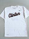 Nike | White Clinton Script Dri-FIT Tee | (L)