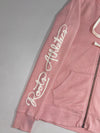 Roots Athletics | Pink Script Sleeve Zip-Up Hoodie (XS)