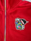 Crazybomb Red Full Face Zip Hoodie (M)