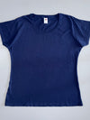 Fruit of the Loom Ladies Original Navy Blue Tee (M)