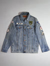 Moussy Vintage Patchwork Trucker Denim Jacket – Light Wash (S)