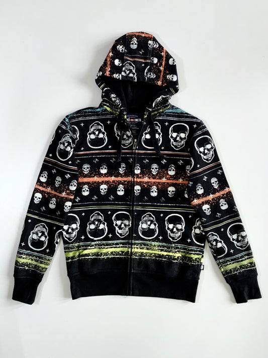 Vintage Ecko Unltd Skull Pattern Premium Jacket RARE (M)
