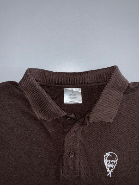 KFC Colonel Sanders Embroidered Brown Polo (XL)