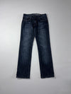 G-Star Raw Dark Wash Distressed Straight Jeans (W:29) (L:38)