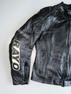 Vintage Rayo Racing Genuine Leather Motorcycle Jacket Real Leather Padded Armour (S)