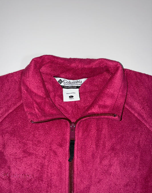 Columbia Fleece Full-Zip Women's Jacket Maroon (L/XL)