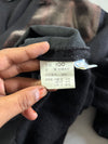 Vintage 90s YSL Tricots Velour Panel Check V-Neck Sweater – (L)