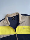Adidas Colorblock Track Jacket | Navy Beige Yellow (XL)